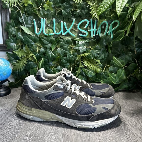 New Balance 993 Blue Running Sneakers Shoes MR993NV Men's Sz 15 2E